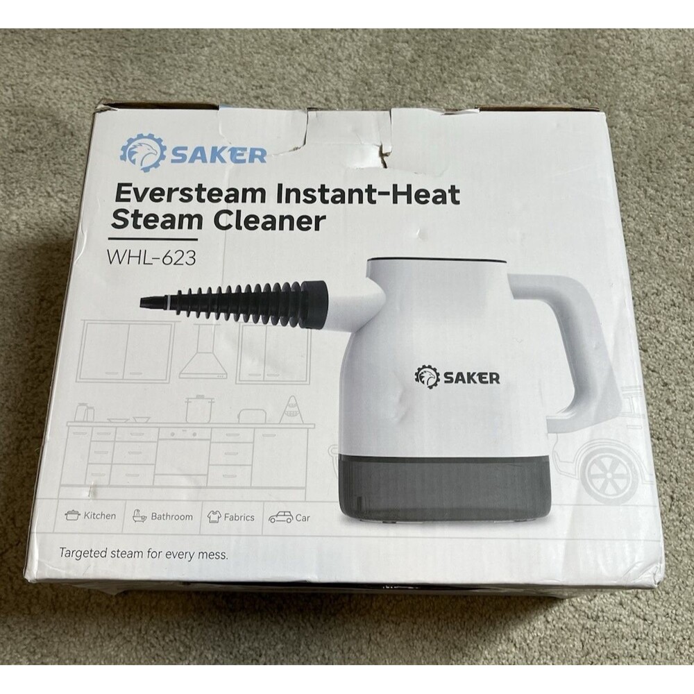 NEW Saker EverSteam Handheld Steam Cleaner Instant Heat Portable Home Steamer